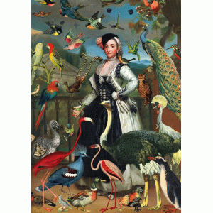 HG08A Greeting Card Hope and Glory Woman and birds